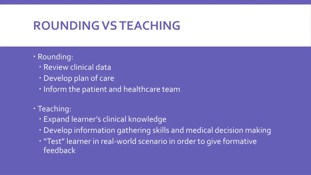 rounding vs teaching