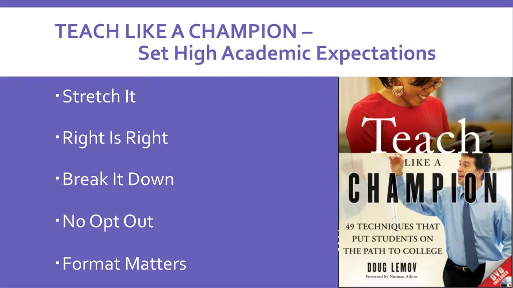 teach like a champion set high academic