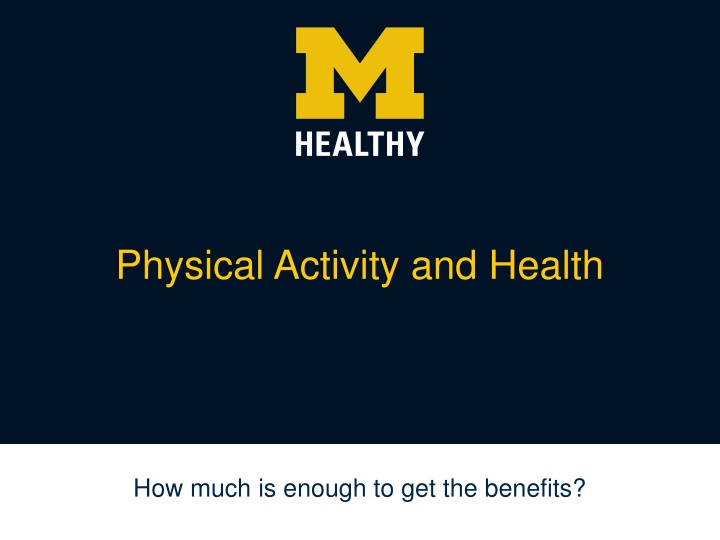 physical activity and health