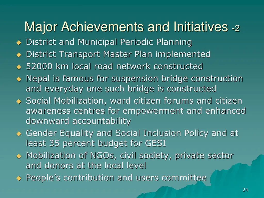 major achievements and initiatives 2 district