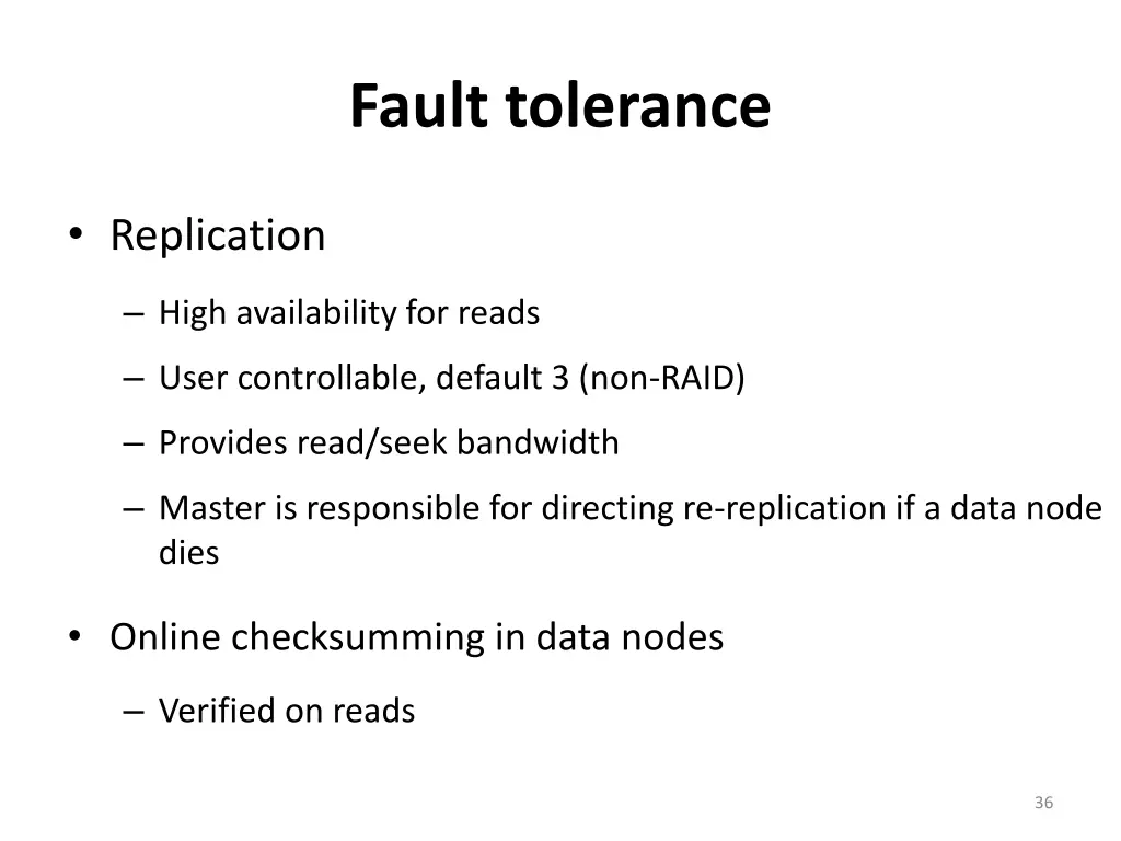 fault tolerance