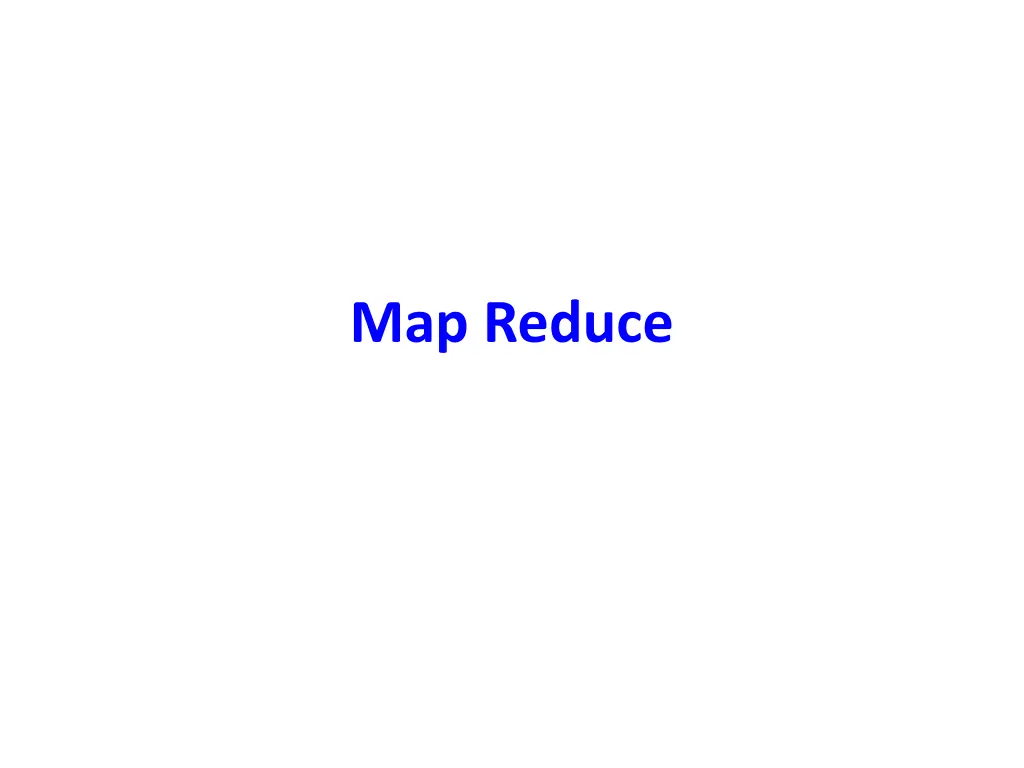 map reduce