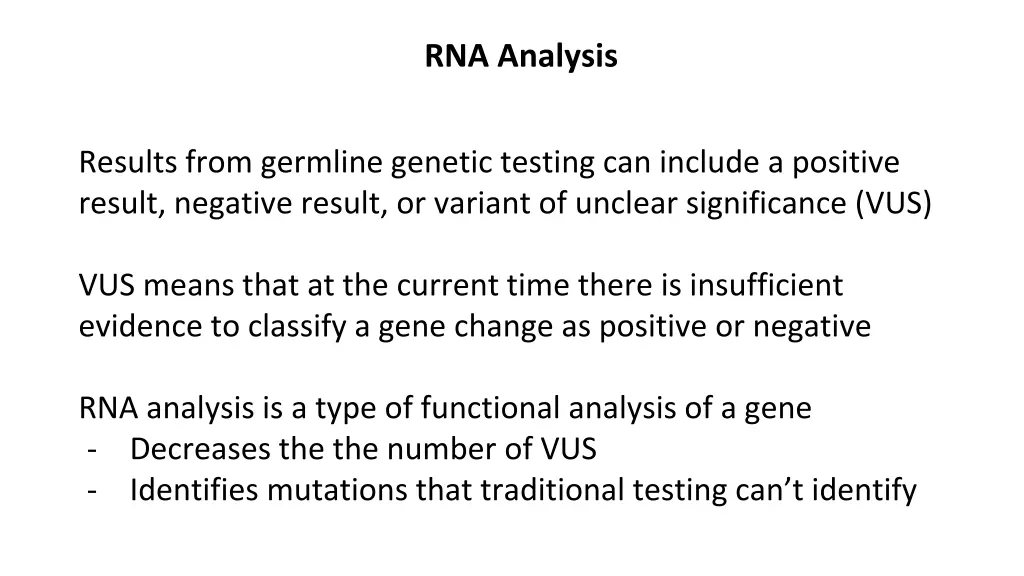 rna analysis