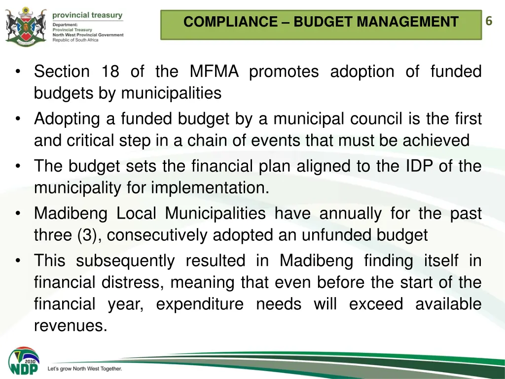 compliance budget management