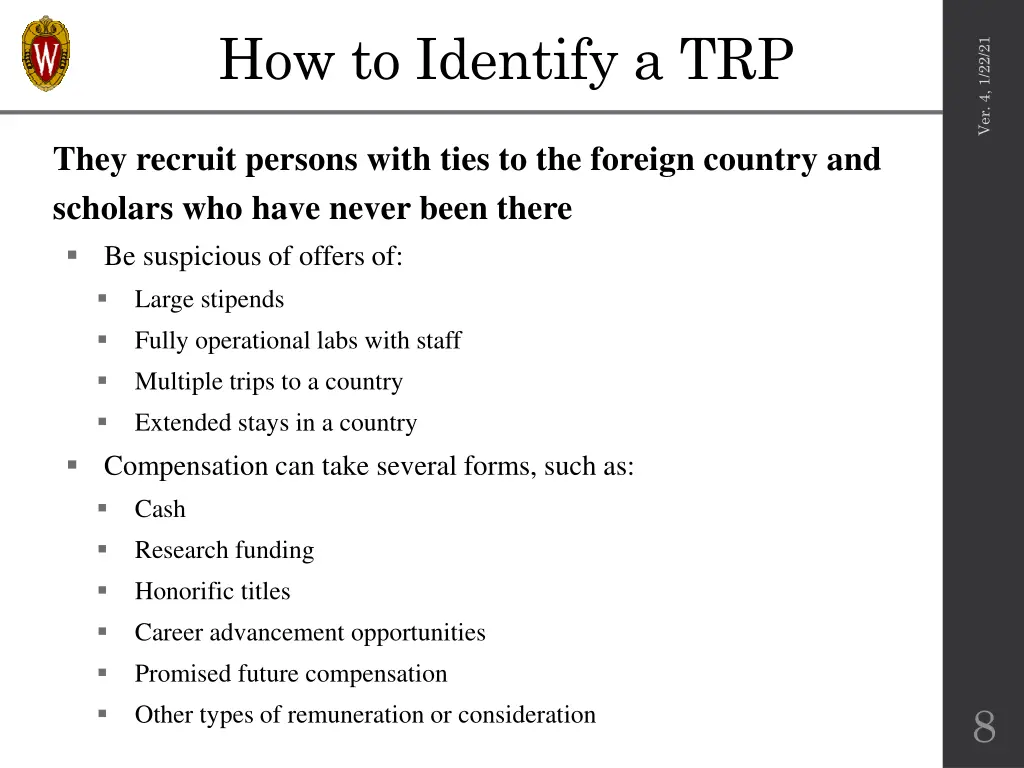 how to identify a trp