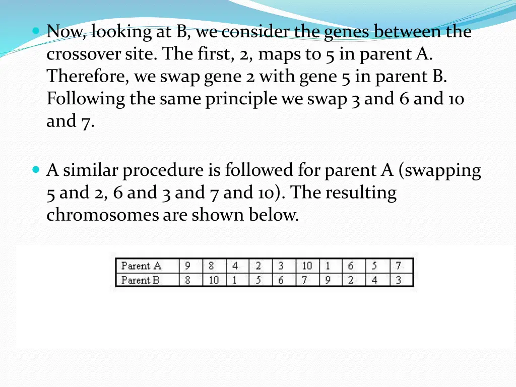 now looking at b we consider the genes between