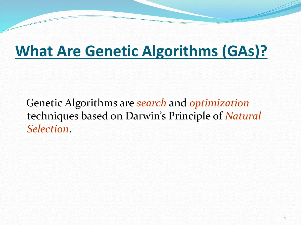 what are genetic algorithms gas