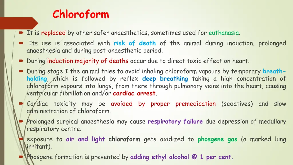 chloroform