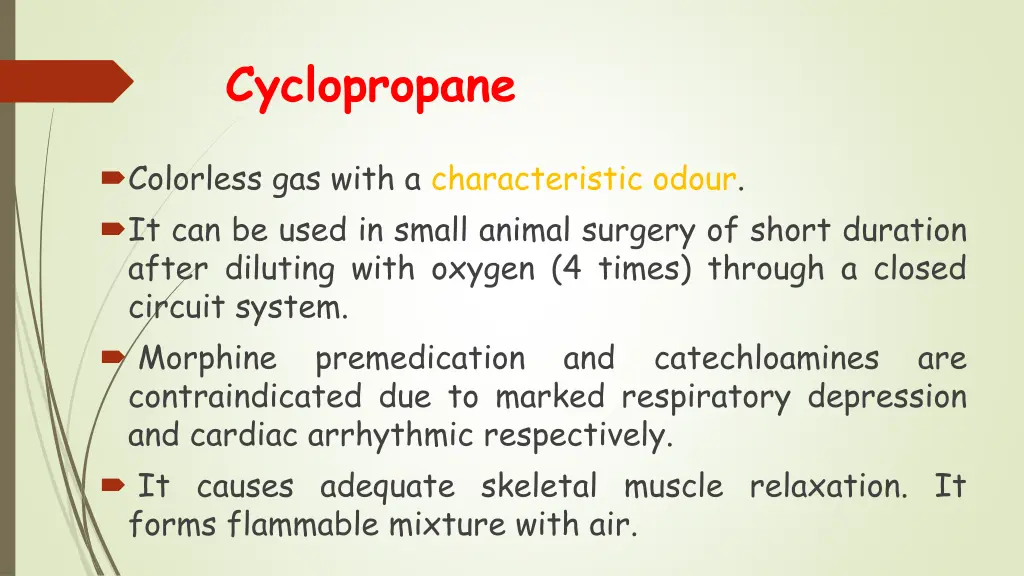 cyclopropane