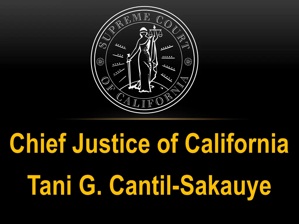 chief justice of california tani g cantil sakauye