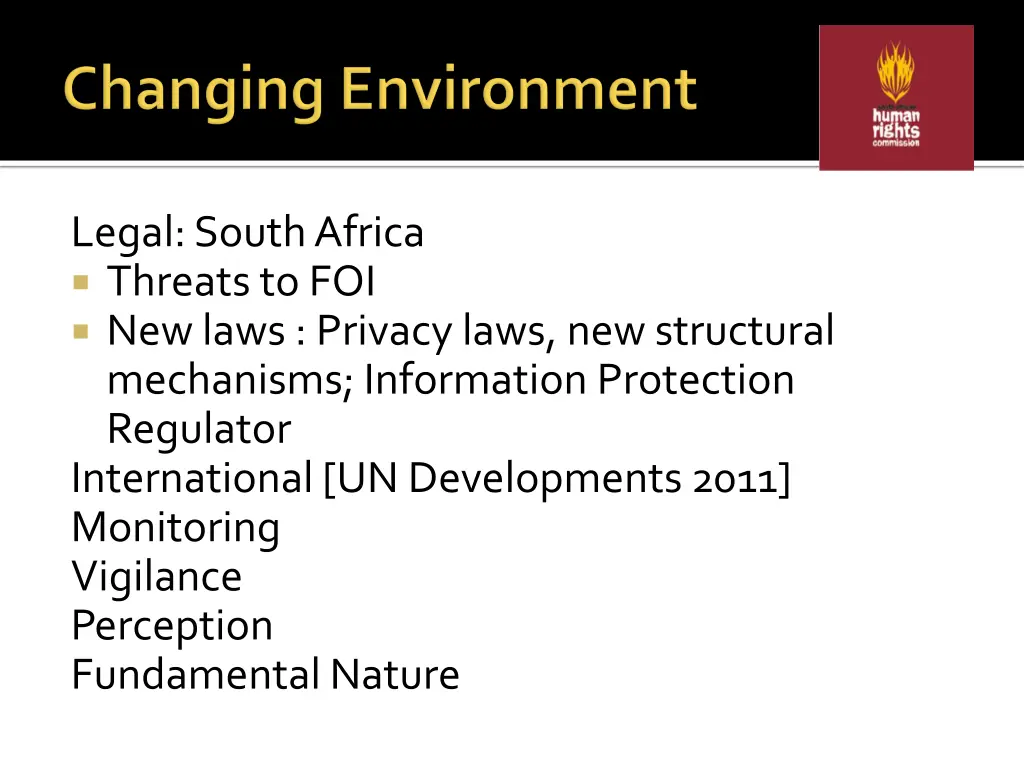 legal south africa threats to foi new laws