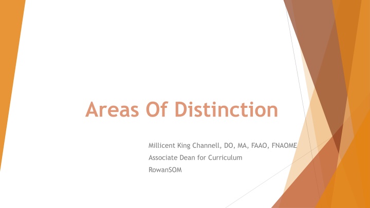 areas of distinction