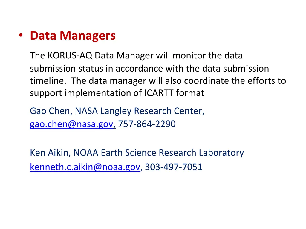 data managers