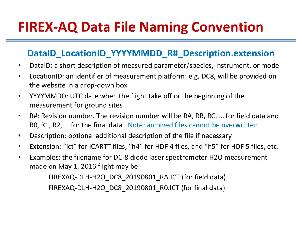 firex aq data file naming convention