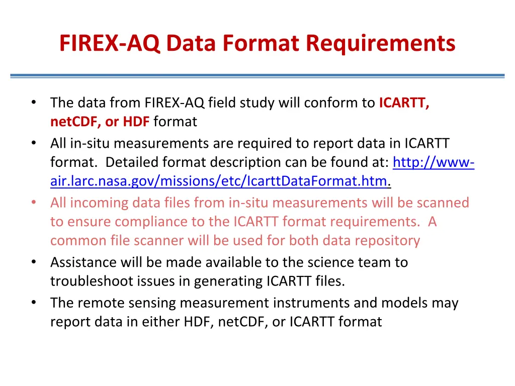 firex aq data format requirements