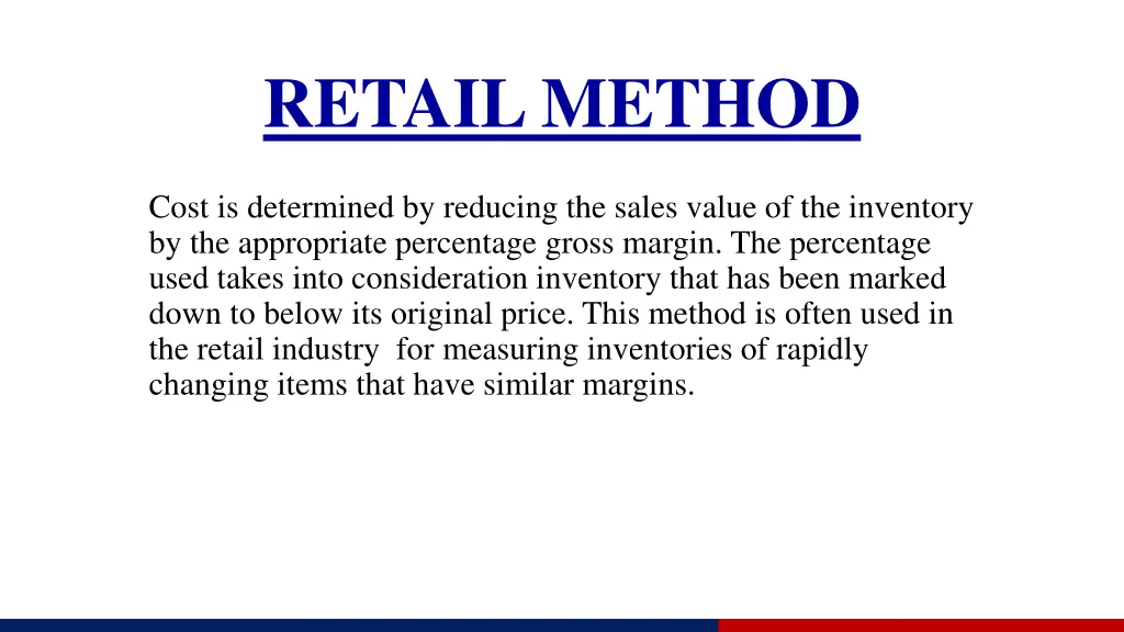 retail method