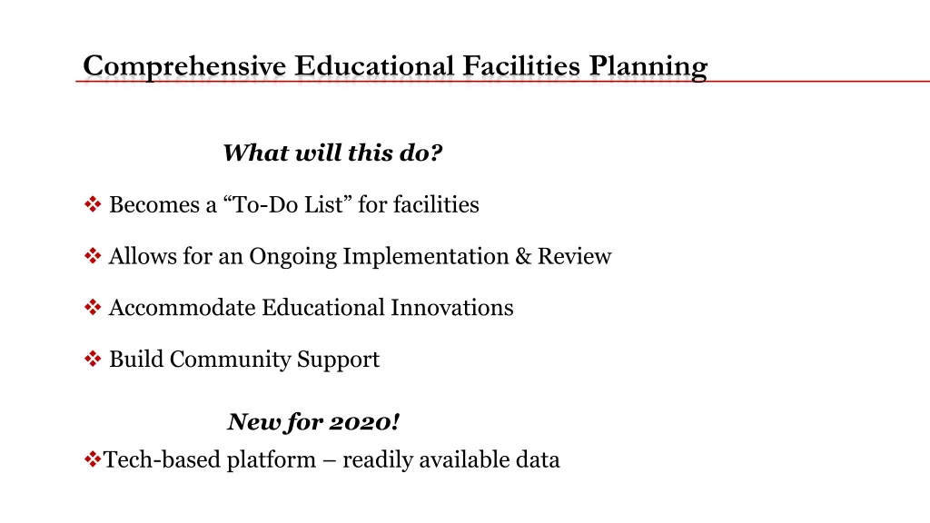 comprehensive educational facilities planning 2