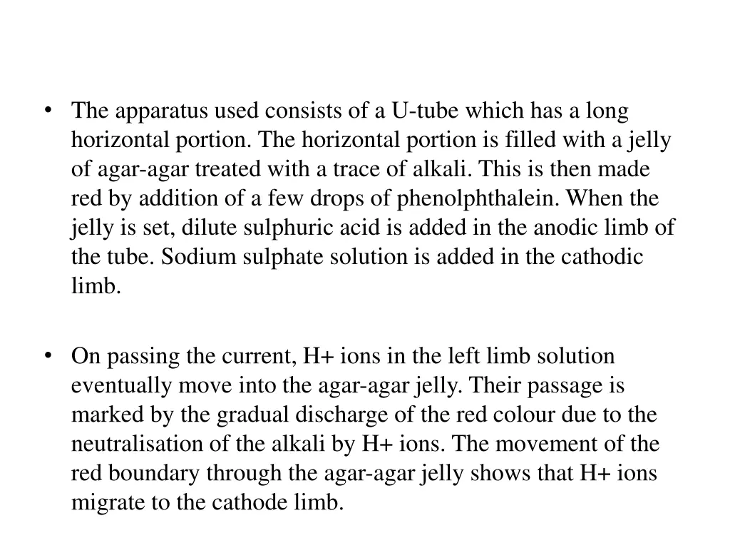 the apparatus used consists of a u tube which