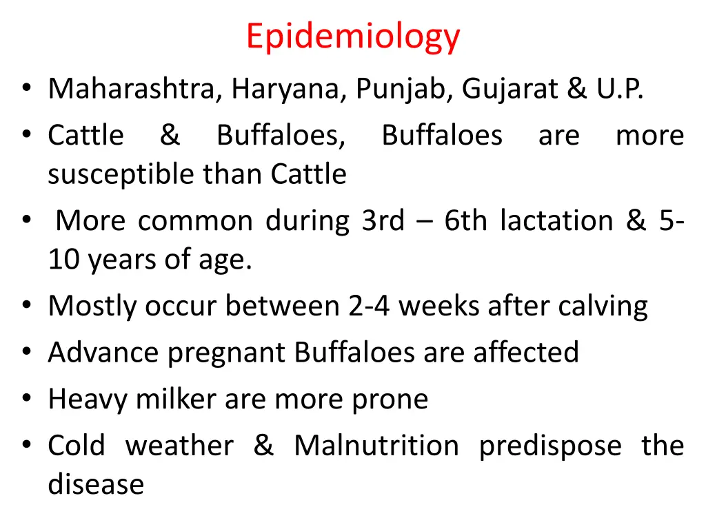 epidemiology