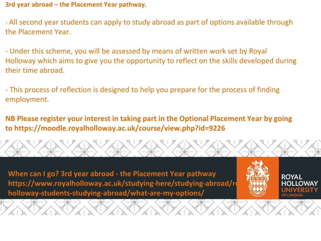 3rd year abroad the placement year pathway