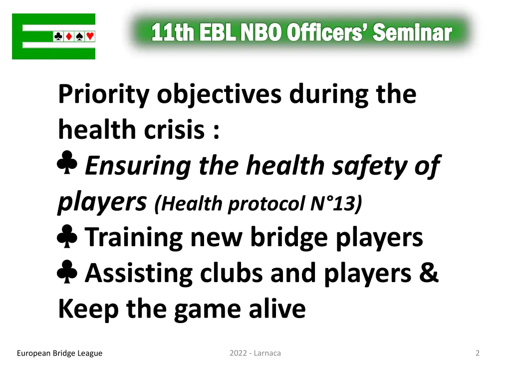 11th ebl nbo officers seminar 1