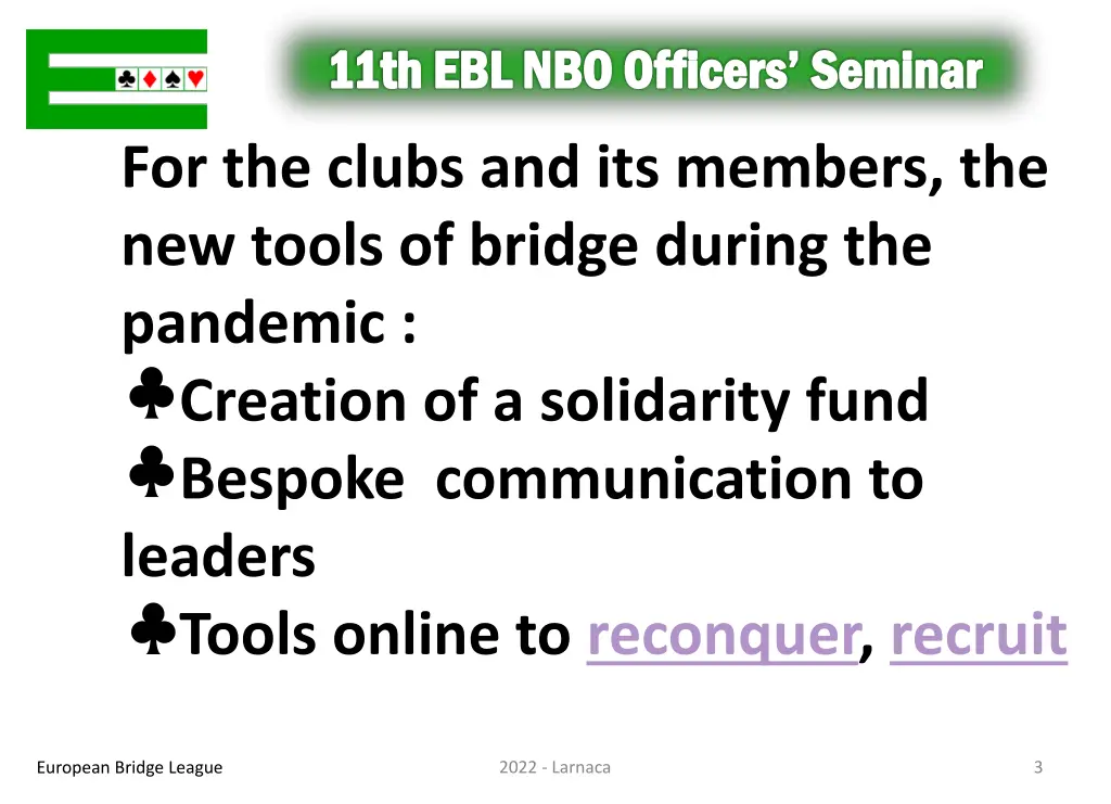 11th ebl nbo officers seminar 2