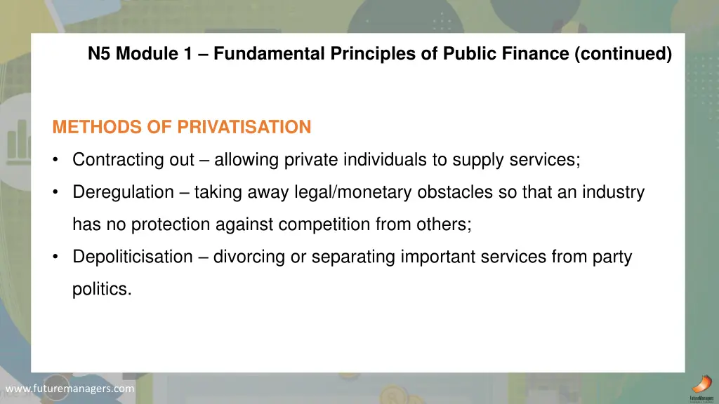 n5 module 1 fundamental principles of public 16