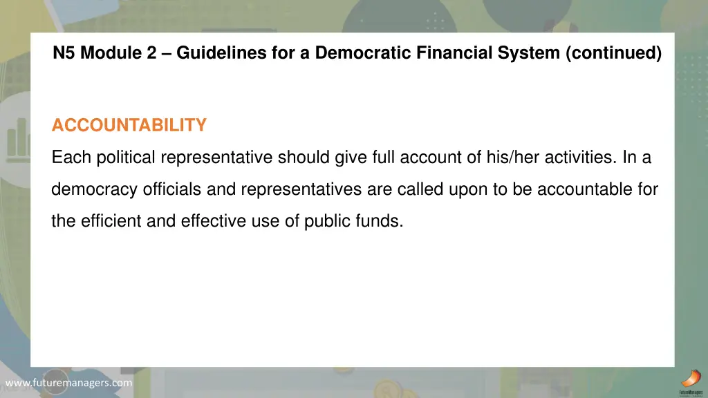 n5 module 2 guidelines for a democratic financial 4