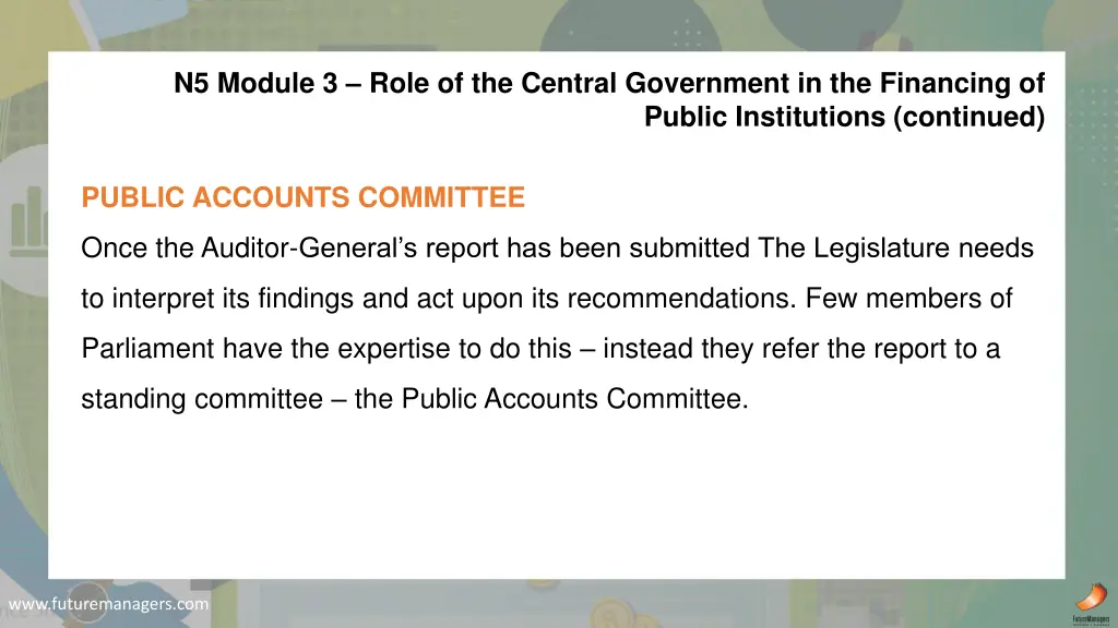 n5 module 3 role of the central government 12