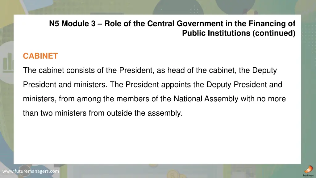 n5 module 3 role of the central government 2