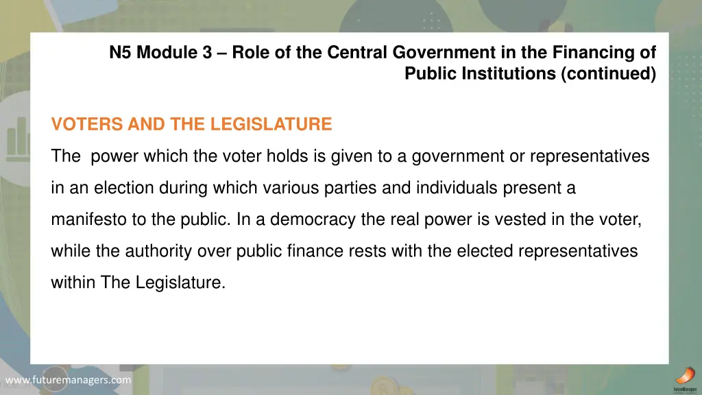 n5 module 3 role of the central government 5