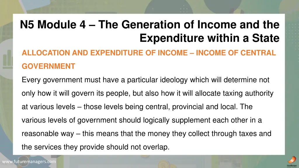 n5 module 4 the generation of income