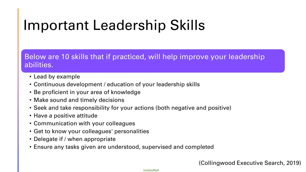 important leadership skills