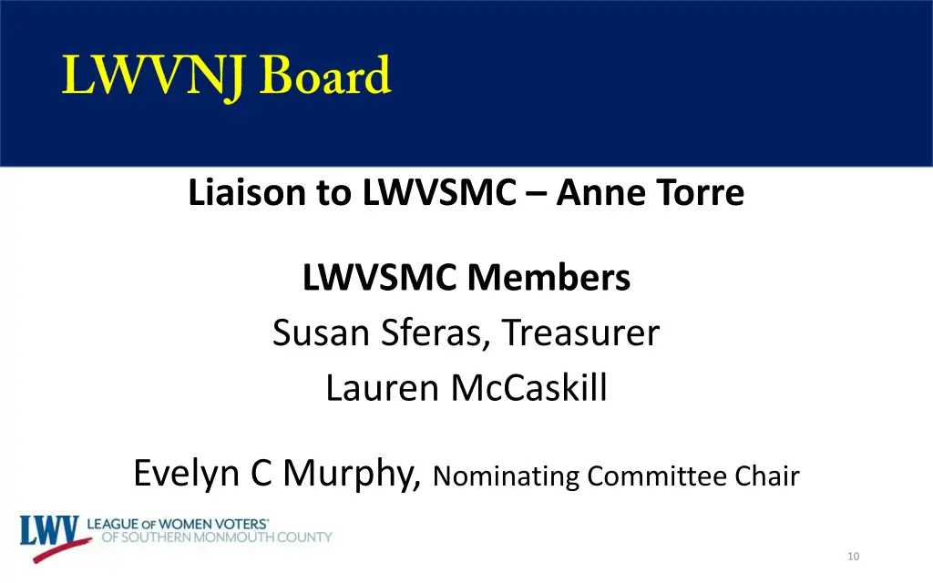 liaison to lwvsmc anne torre