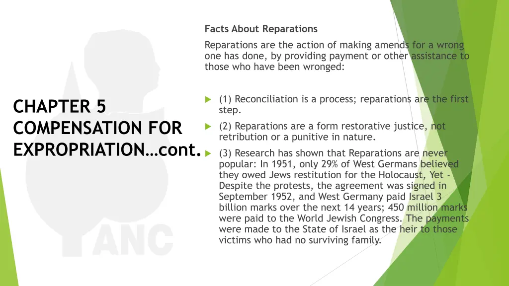 facts about reparations reparations