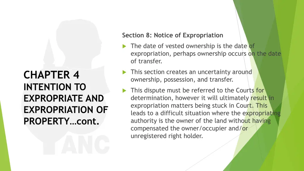 section 8 notice of expropriation