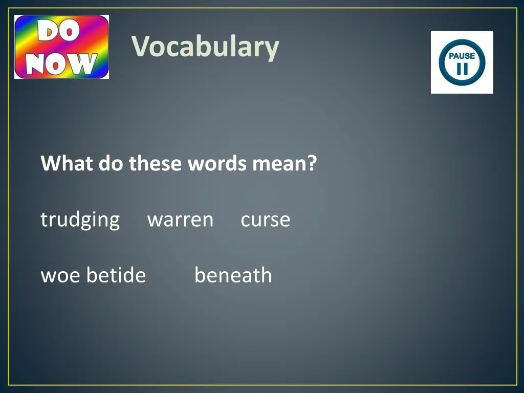 vocabulary