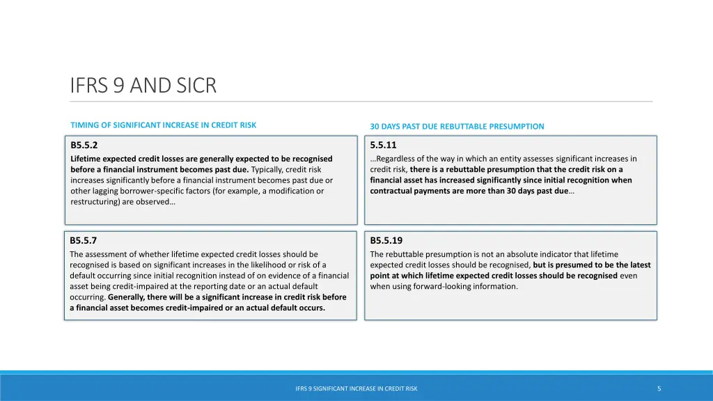 ifrs 9 and sicr 1