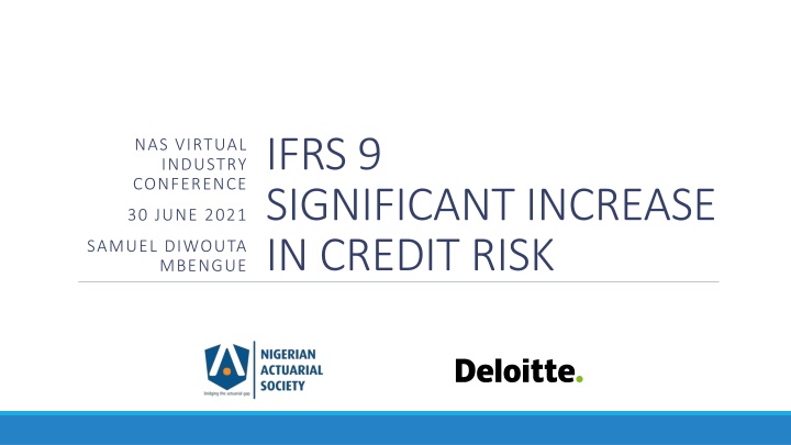 ifrs 9 significant increase in credit risk