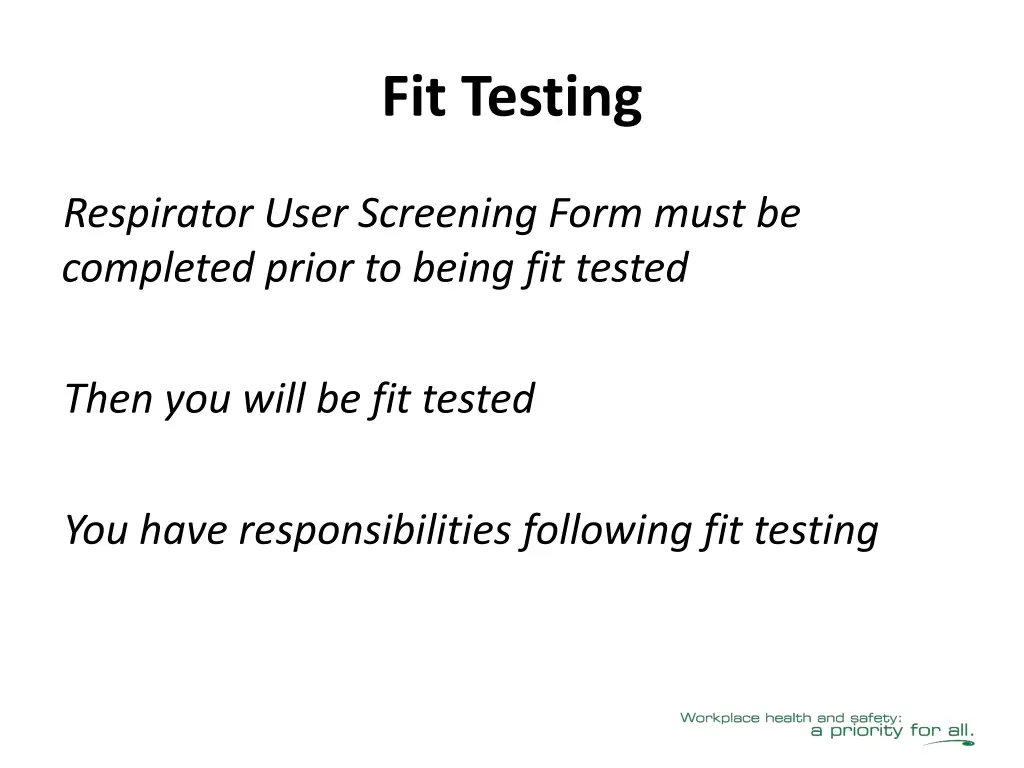 fit testing