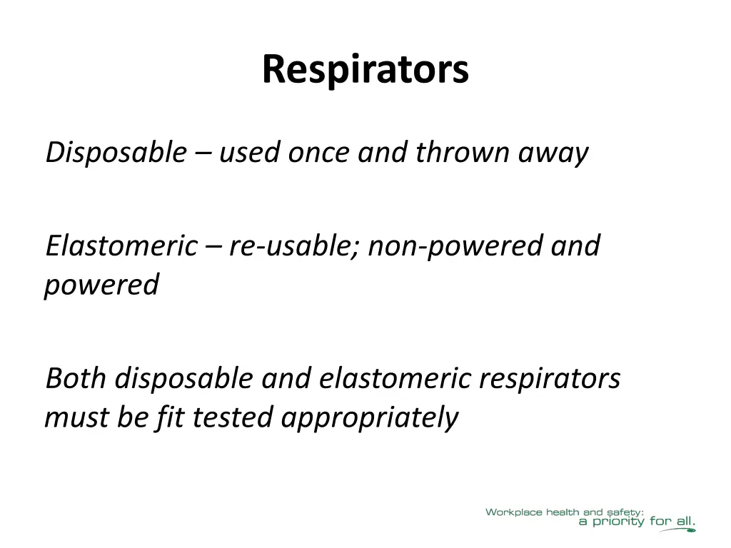 respirators