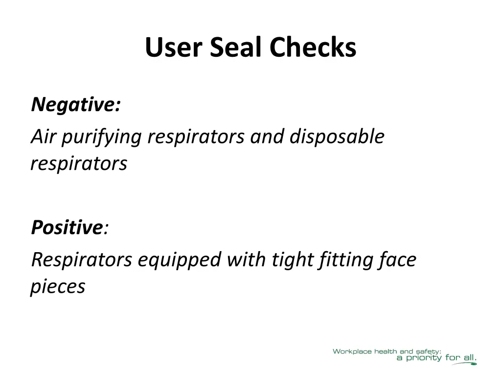 user seal checks