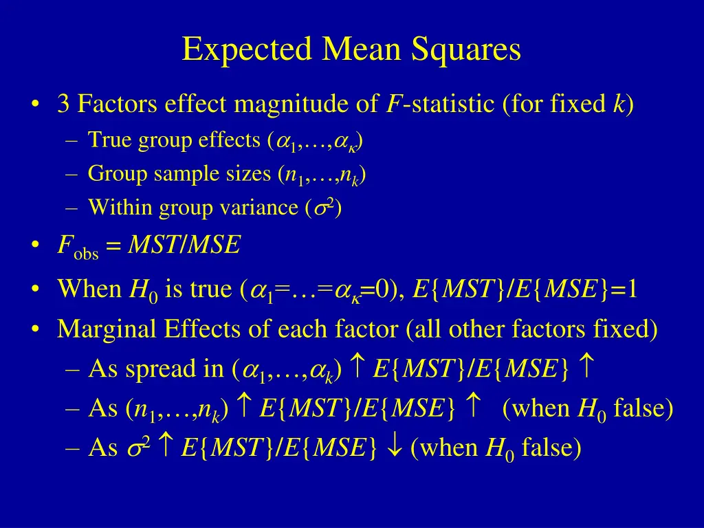 expected mean squares 1