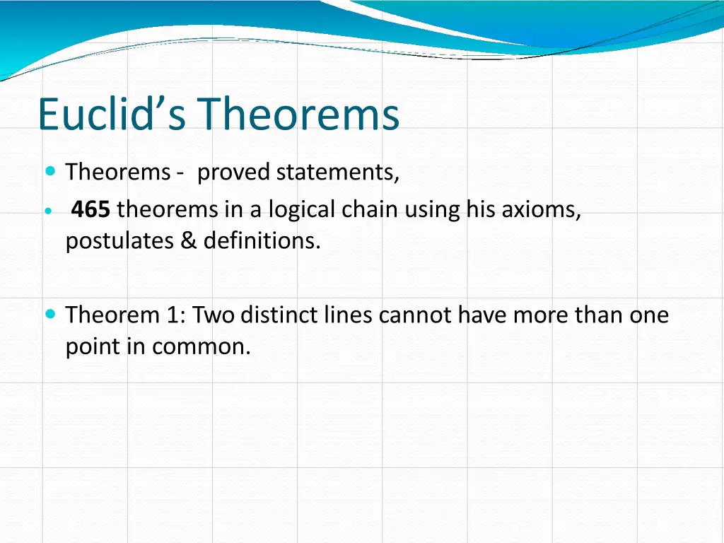 euclid s theorems