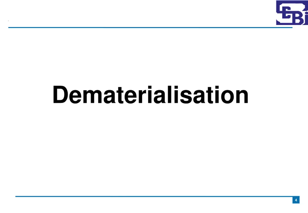 dematerialisation