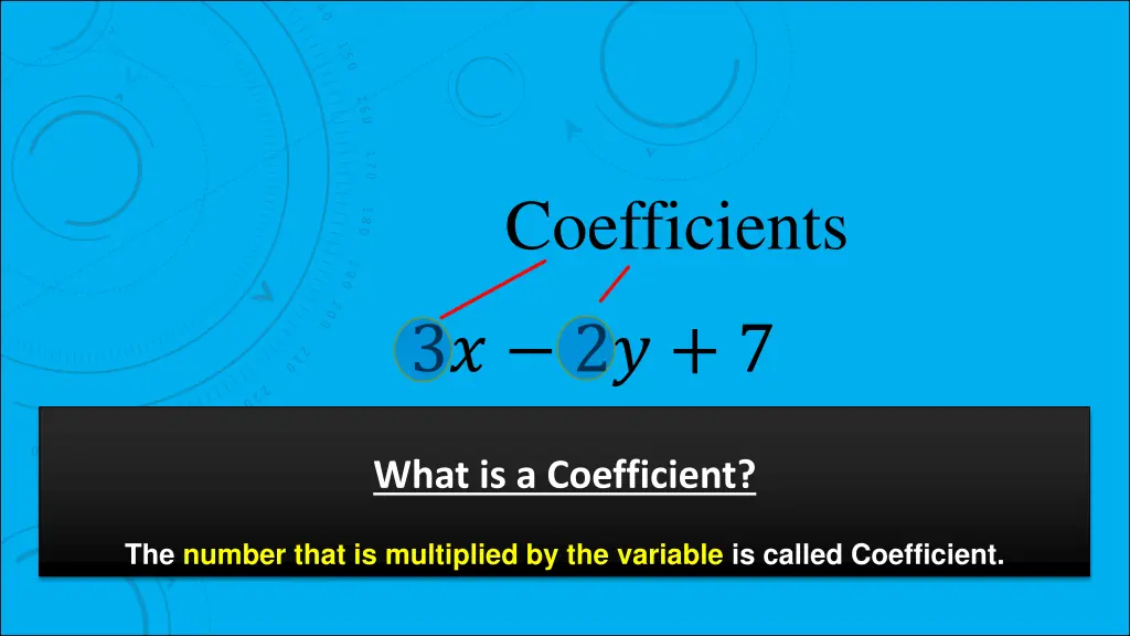 coefficients