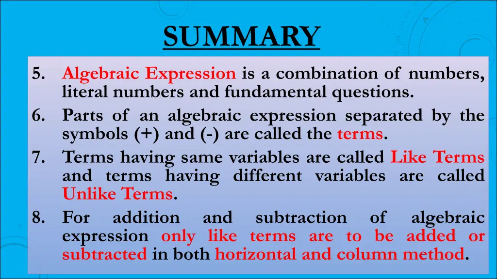 summary 1