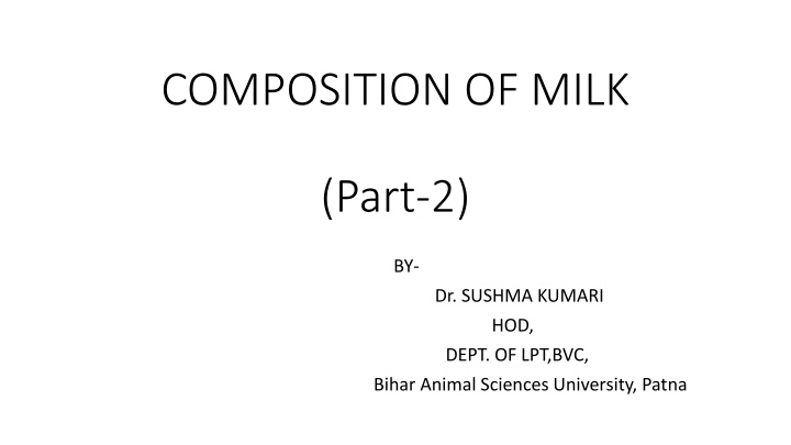 composition of milk