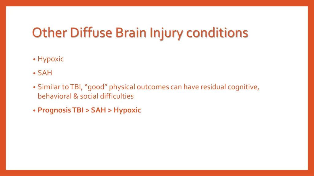 other diffuse brain injury conditions