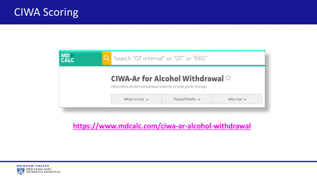 ciwa scoring